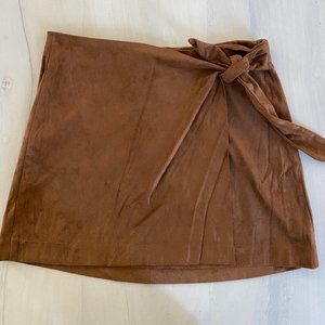 Cupcakes and Cashmere Suede Tie Skirt